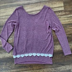 Stitch Fix Lovepella Mauve Lace trim
